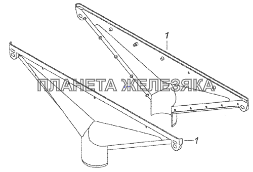 5320-8102030 Сопло обдува ветрового стекла КамАЗ-6520 (Euro-2, 3)